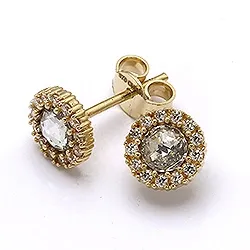 runden Goldohrringe in 9 Karat Gold mit