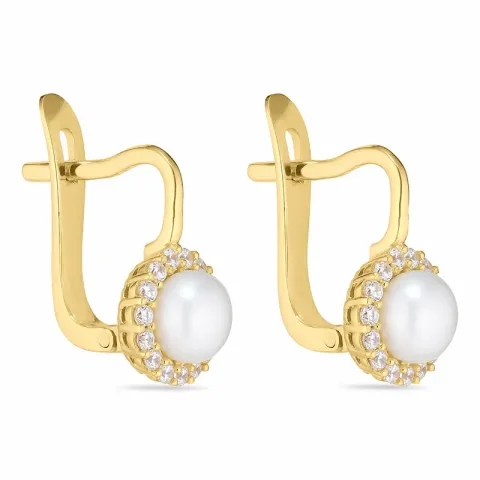 runden Ohrringe in 9 Karat Gold mit