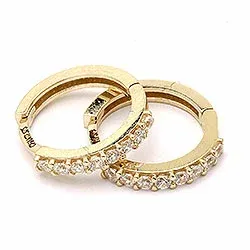 Kreole in 9 Karat Gold mit 
