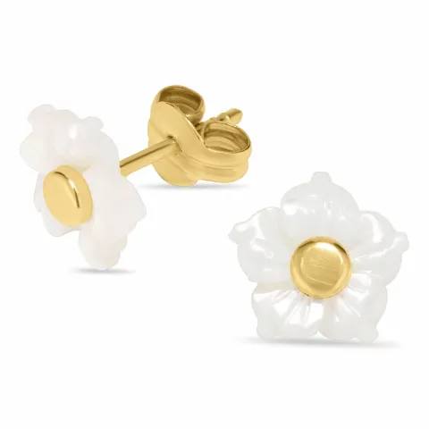 Blumen Ohrringe in 9 Karat Gold mit