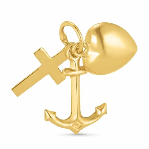 Glaube-Hoffnung-Liebe Anhänger aus 9 Karat Gold