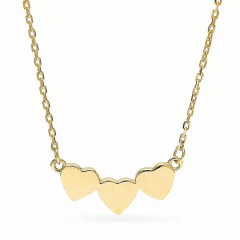 Kollektionsmuster Herz Anhänger mit Halskette aus 9 Karat Gold