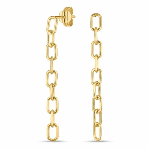 lange ketten ohrringe in 9 Karat Gold