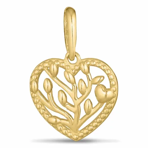 Herz Lebensbaum Anhänger aus 9 Karat Gold