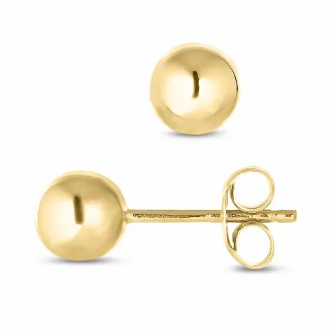 5 mm Kugel Ohrstecker in 14 Karat Gold