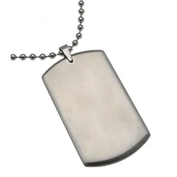dogtag Anhänger aus Silber
