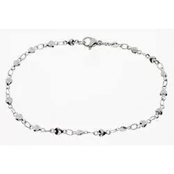 Hard Steel Herz Armband in Stahl