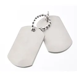 dogtag Anhänger aus Silber