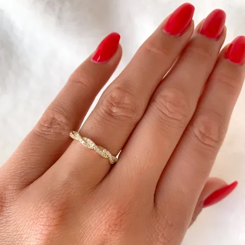 Diamant Ring in 14 Karat Gold 0,25 ct