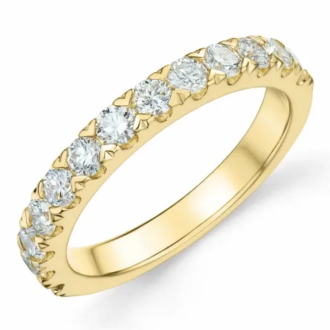 Diamant Ring in 14 Karat Gold 0,75 ct