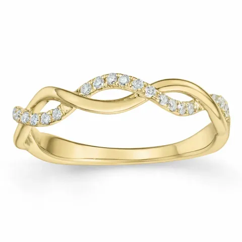 Diamant Ring in 14 Karat Gold 0,15 ct