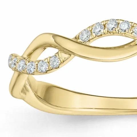 Diamant Ring in 14 Karat Gold 0,15 ct