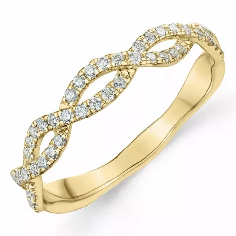 Diamant Ring in 14 Karat Gold 0,26 ct