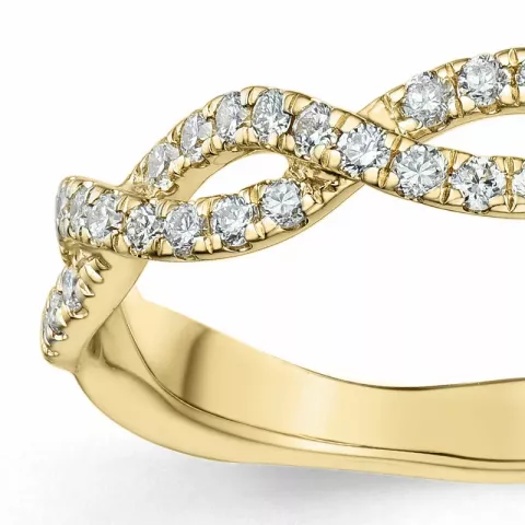 Diamant Ring in 14 Karat Gold 0,26 ct