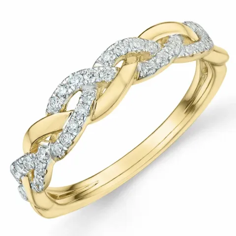 Diamant Ring in 14 Karat Gold- und Weißgold 0,25 ct