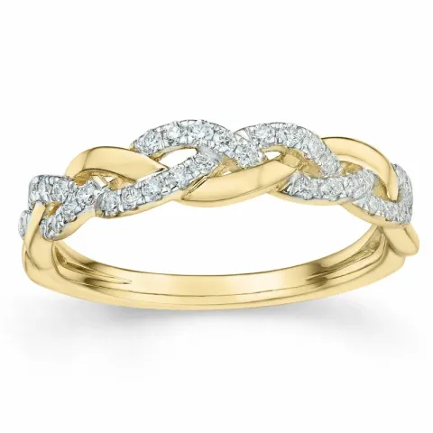 Diamant Ring in 14 Karat Gold- und Weißgold 0,25 ct