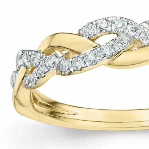 Diamant Ring in 14 Karat Gold- und Weißgold 0,25 ct