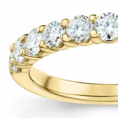 Diamant Ring in 14 Karat Gold 0,75 ct