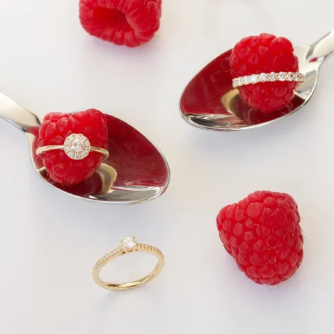 Diamant Ring in 14 Karat Gold 0,75 ct