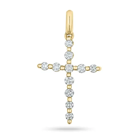 Kreuz Diamant Anhänger in 14 karat Gold 0,251 ct
