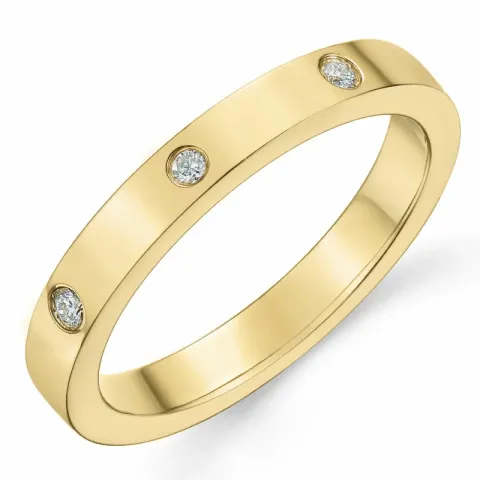 Diamant Memoirering in 14 Karat Gold 0,05 ct