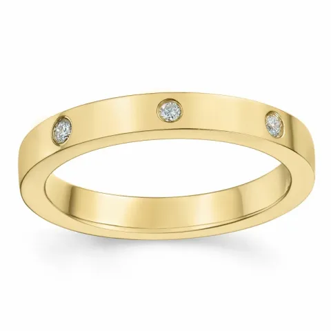 Diamant Memoirering in 14 Karat Gold 0,05 ct