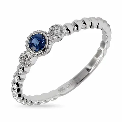 Brillant Diamantring in 14 Karat Weißgold 0,04 ct 