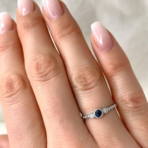 Brillant Diamantring in 14 Karat Weißgold 0,04 ct 