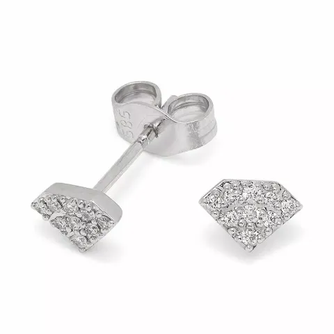 Diamantohrringe in 14 Karat Weißgold mit Diamanten