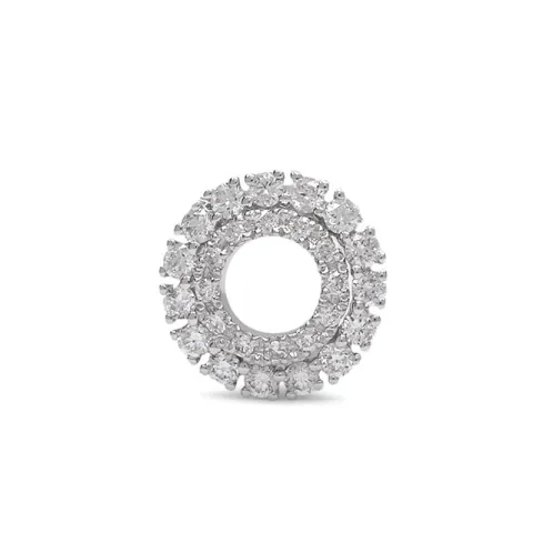 Runder Diamant Weißgold Anhänger in 14 karat Weißgold 0,26 ct