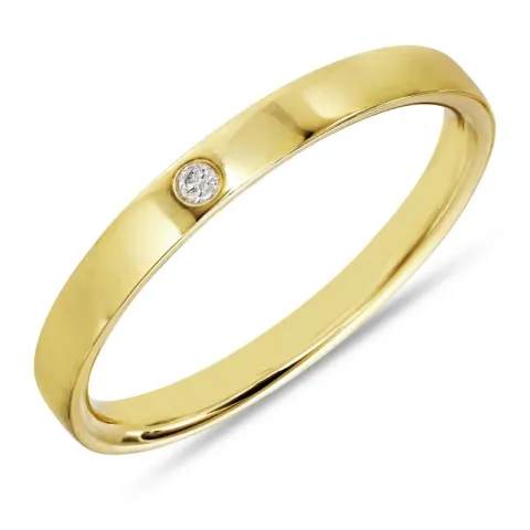 Memoirering in 9 Karat Gold 0,015 ct