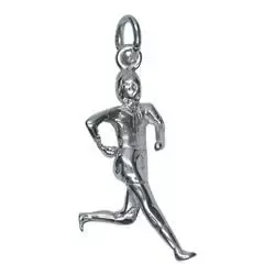 Läufer Anhänger aus Silber