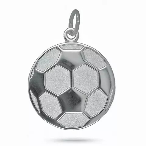 Fußball Anhänger aus Silber