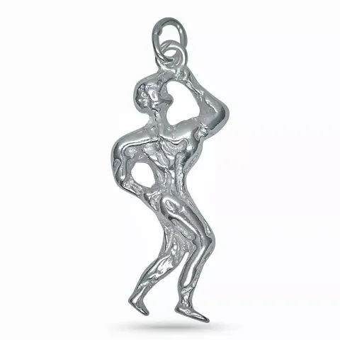 Großer Bodybuilder Anhänger aus Silber