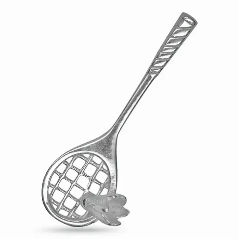 Tennisschläger Anhänger aus Silber