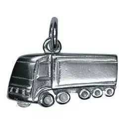 Lastwagen Anhänger aus Silber