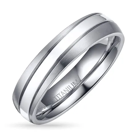 Ring aus Titanium und Silber