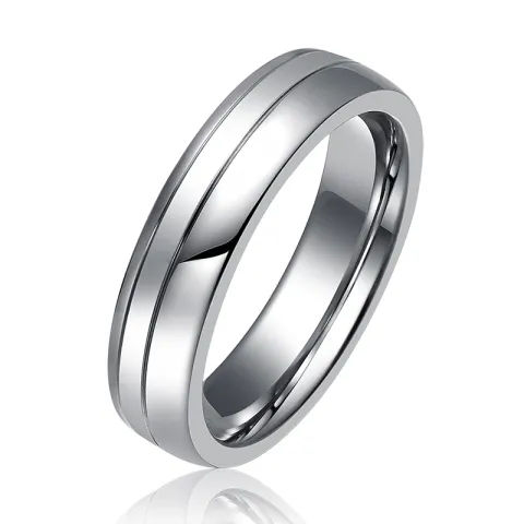 Herrenring in Titanium und Silber