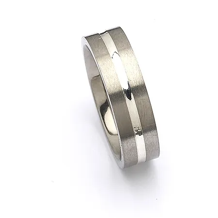 Ring aus Titanium und Silber