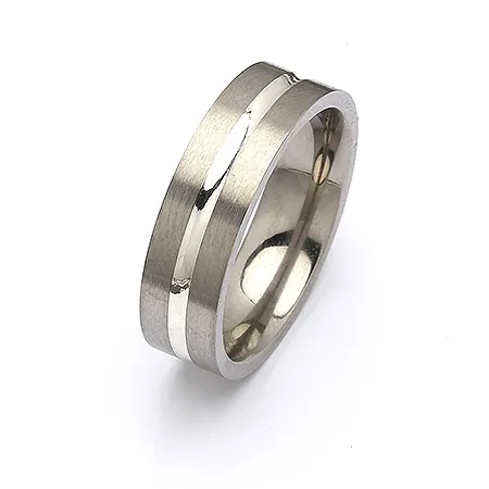 Ring aus Titanium und Silber