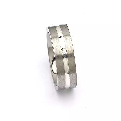 Ring aus Titanium und Silber