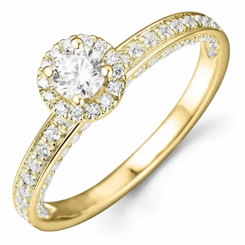 Bestellware - diamantring in 14 karat gold 0,26 ct 0,40 ct