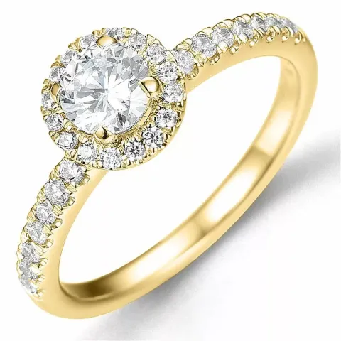 Bestellware - diamantring in 14 karat gold 0,52 ct 0,308 ct