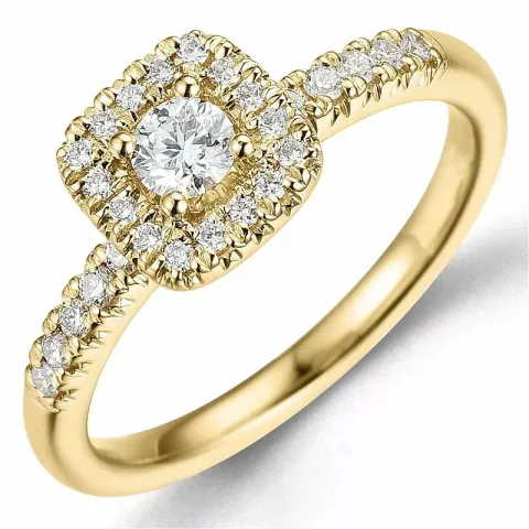 Bestellware - diamantring in 14 karat gold 0,20 ct 0,24 ct