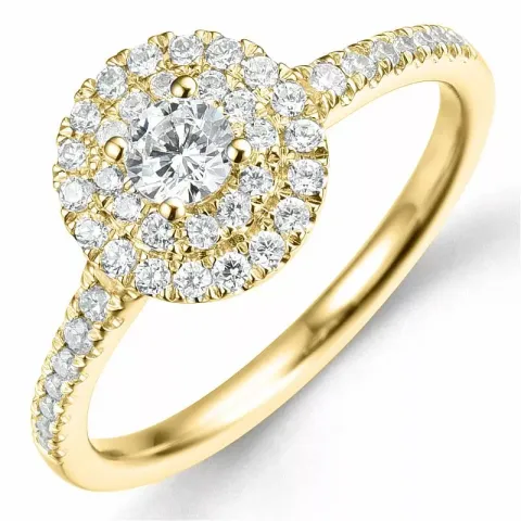 Bestellware - diamantring in 14 karat gold 0,20 ct 0,34 ct