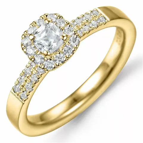 Bestellware - diamantring in 14 karat gold 0,32 ct 0,26 ct