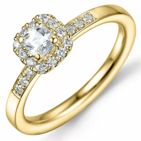 Bestellware - diamantring in 14 karat gold 0,32 ct 0,19 ct