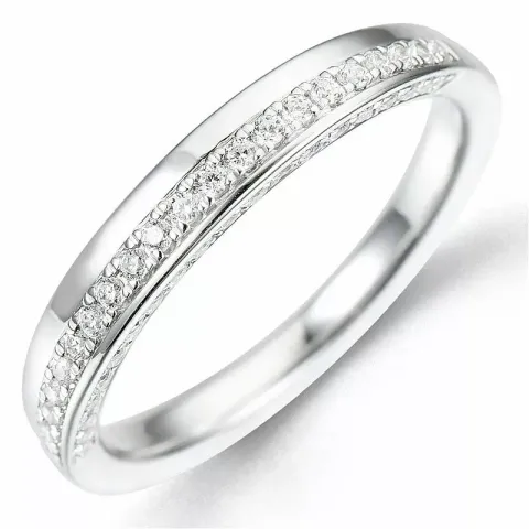 Bestellware - diamantring in 14 karat weißgold 0,24 ct