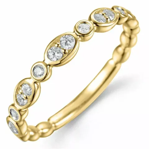 Bestellware - diamantring in 14 karat gold 0,25 ct