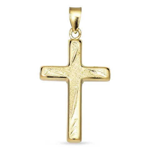 Kollektionsmuster Kreuz Anhänger aus 8 Karat Gold